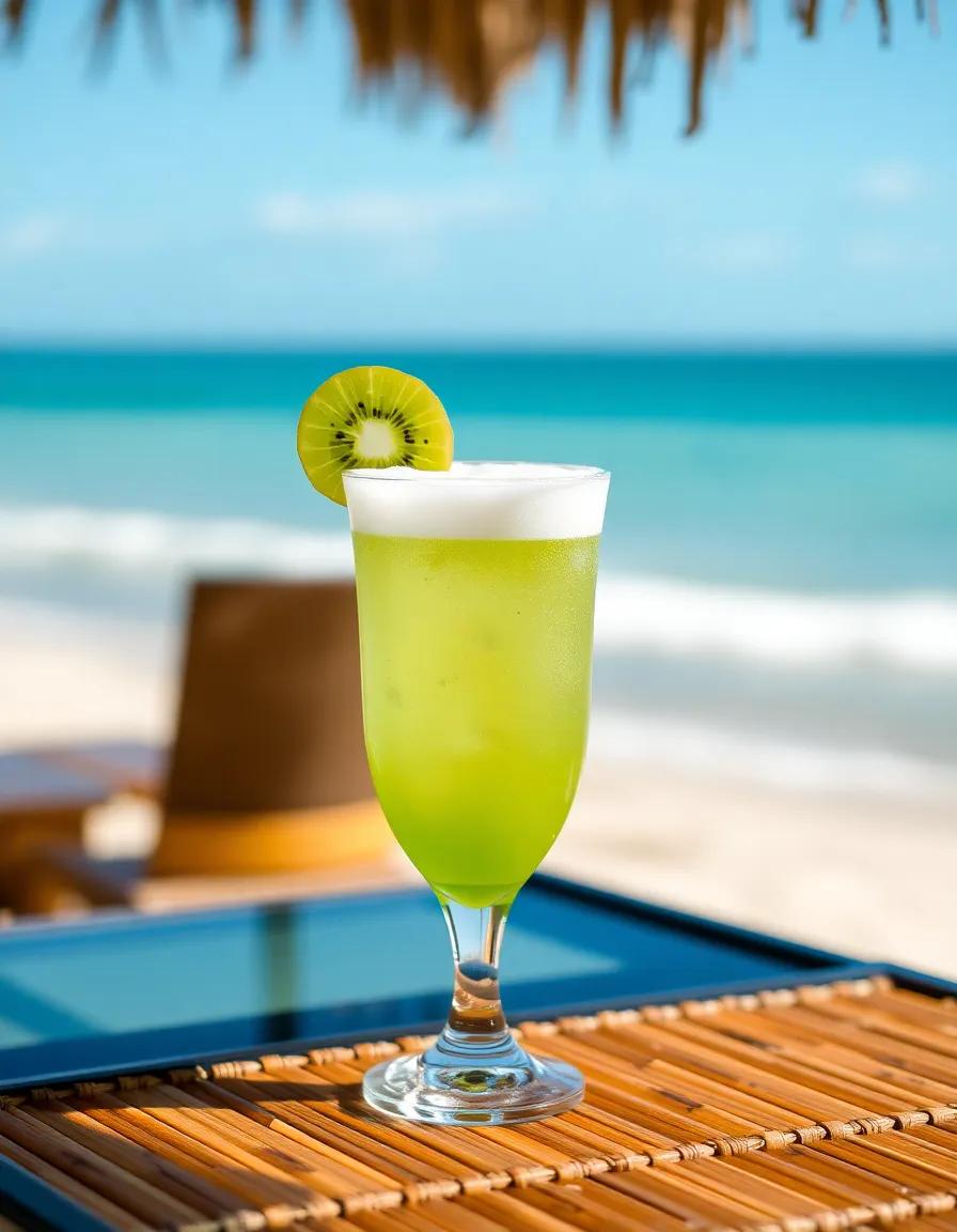 Kiwi Colada cocktail