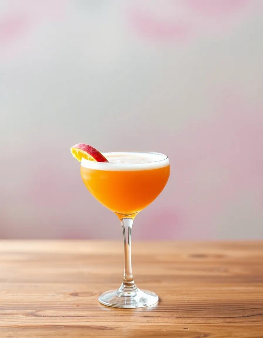 Peach Fuzz cocktail