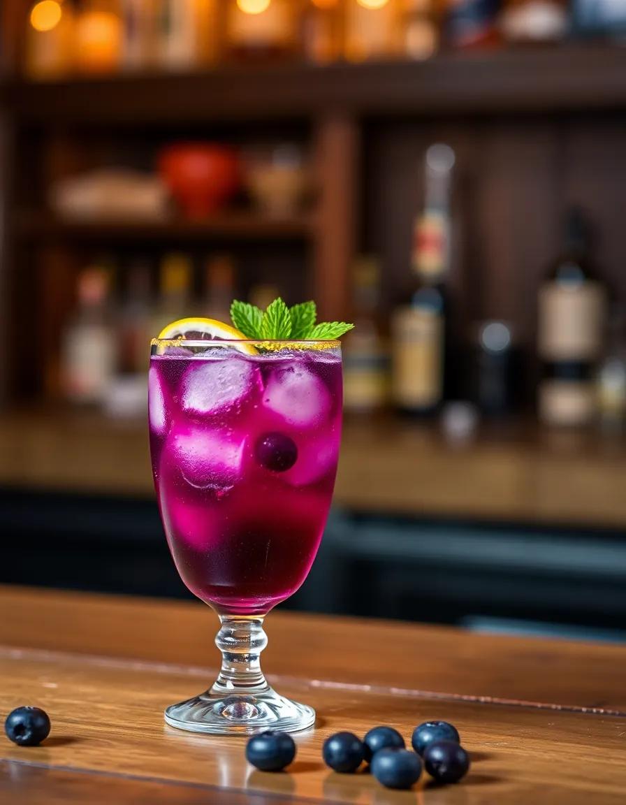 Blueberry Smash cocktail