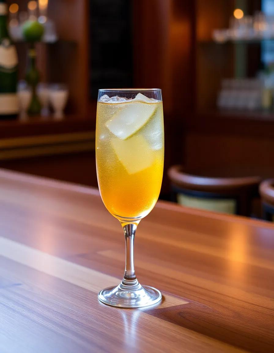 Apple Blow Fizz cocktail