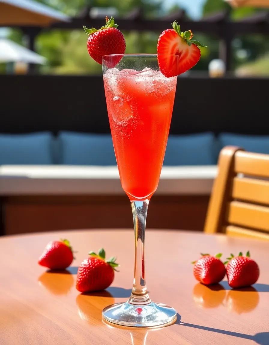 Strawberry Fizz cocktail