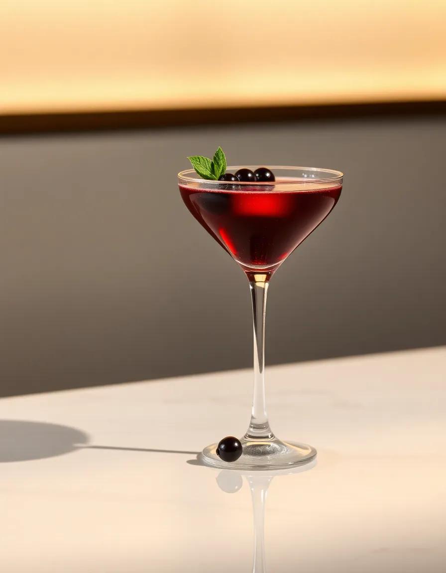 Cassis cocktail