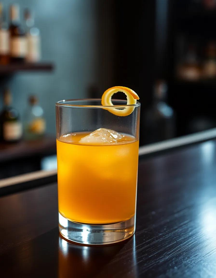 Apple Brandy Sour cocktail