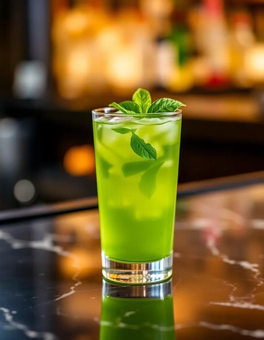 Basil Smash cocktail