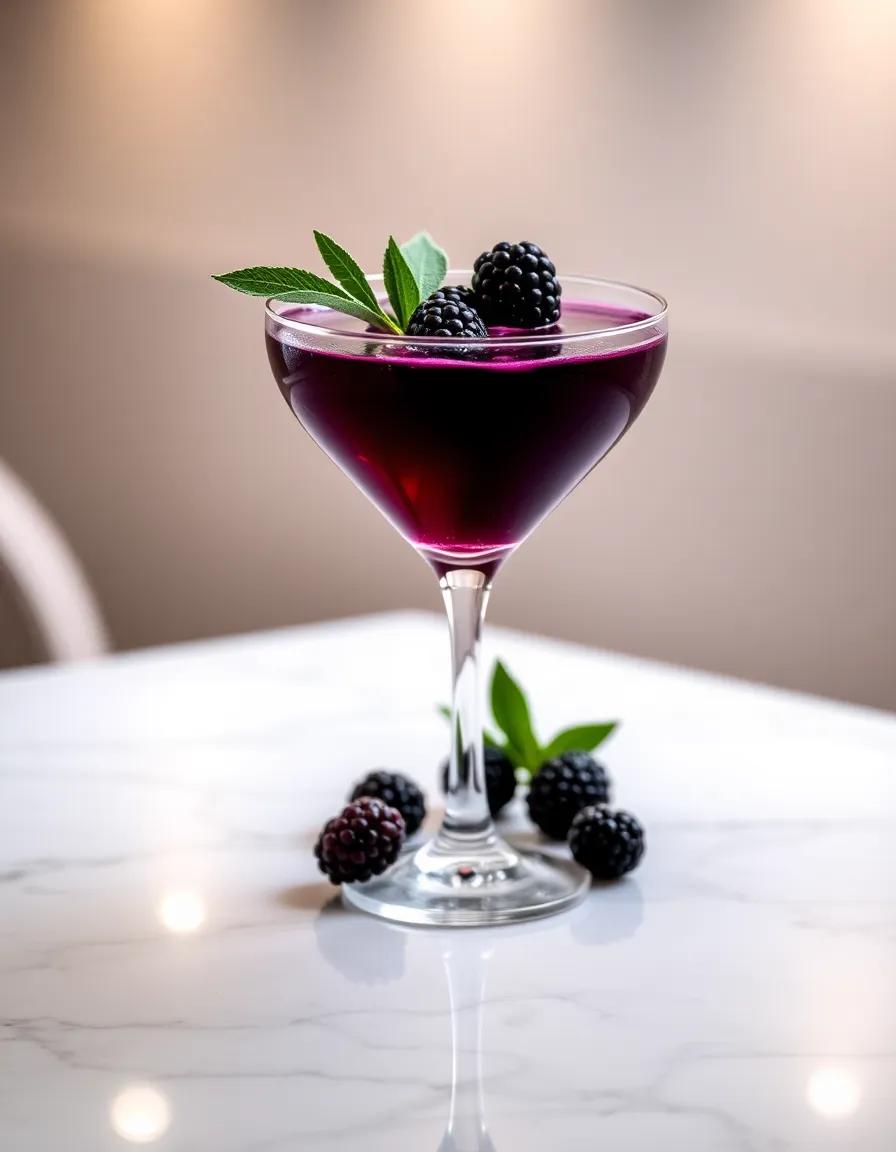 Blackberry Sage Martini